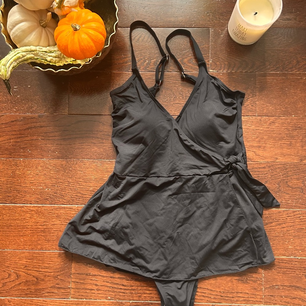 Black Wrap Swimsuit